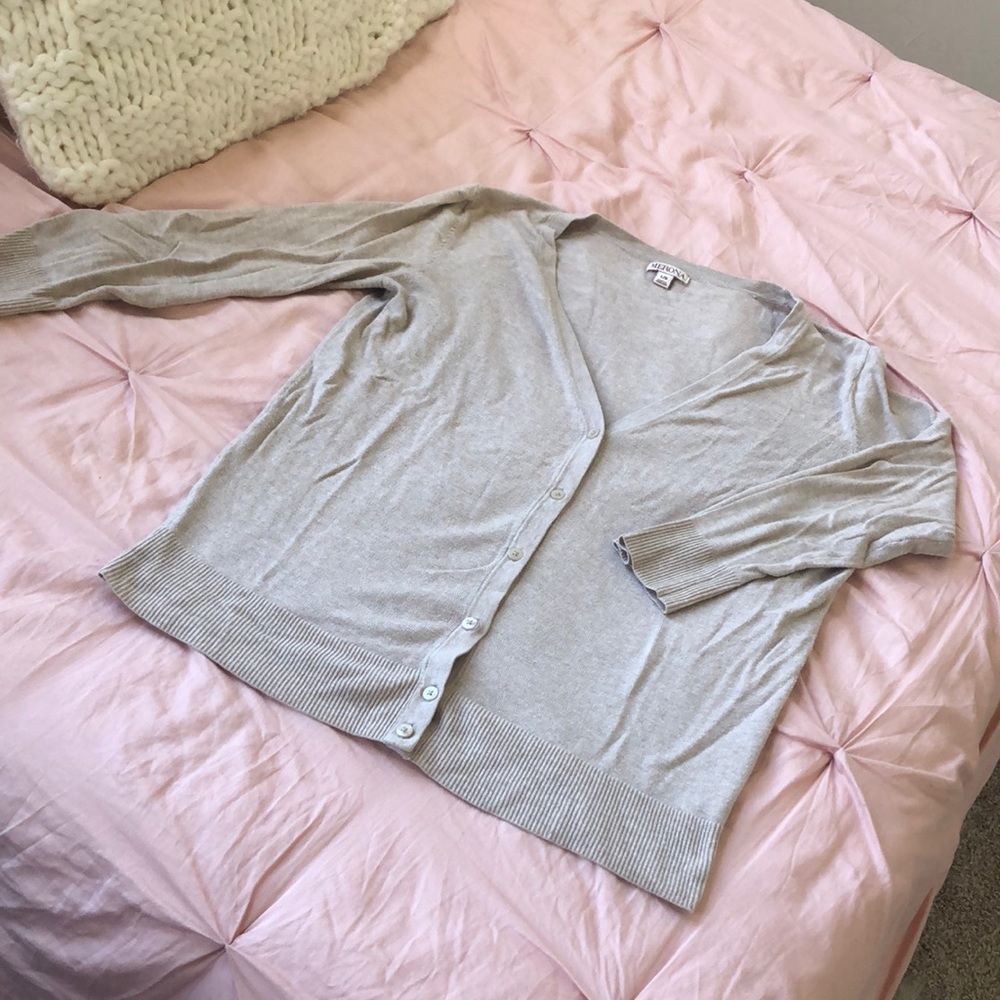 Tan cardigan